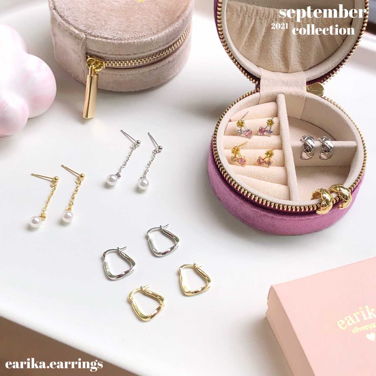 earika.earrings - ต่างหูเงินแท้ S92.5 คอลเลคชั่นต้นเดือนกันยายน 2021 (1) เหมาะสำหรับคนแพ้ง่าย