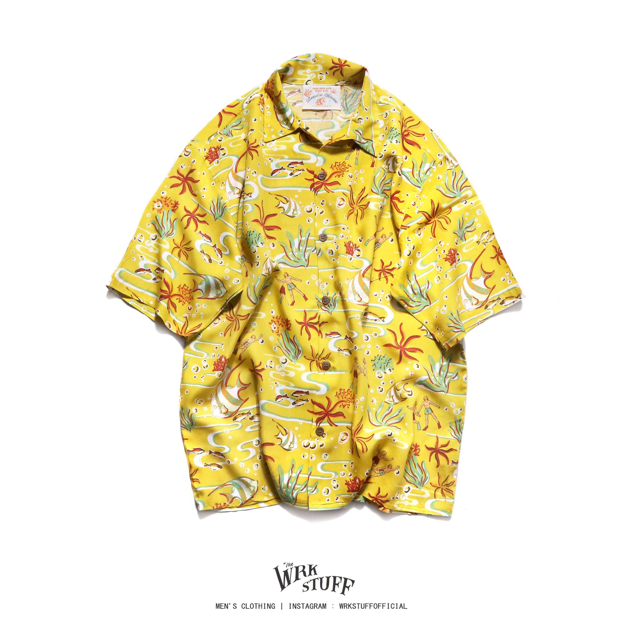 Paradise Okinawa Japan Aloha Shirt (M)