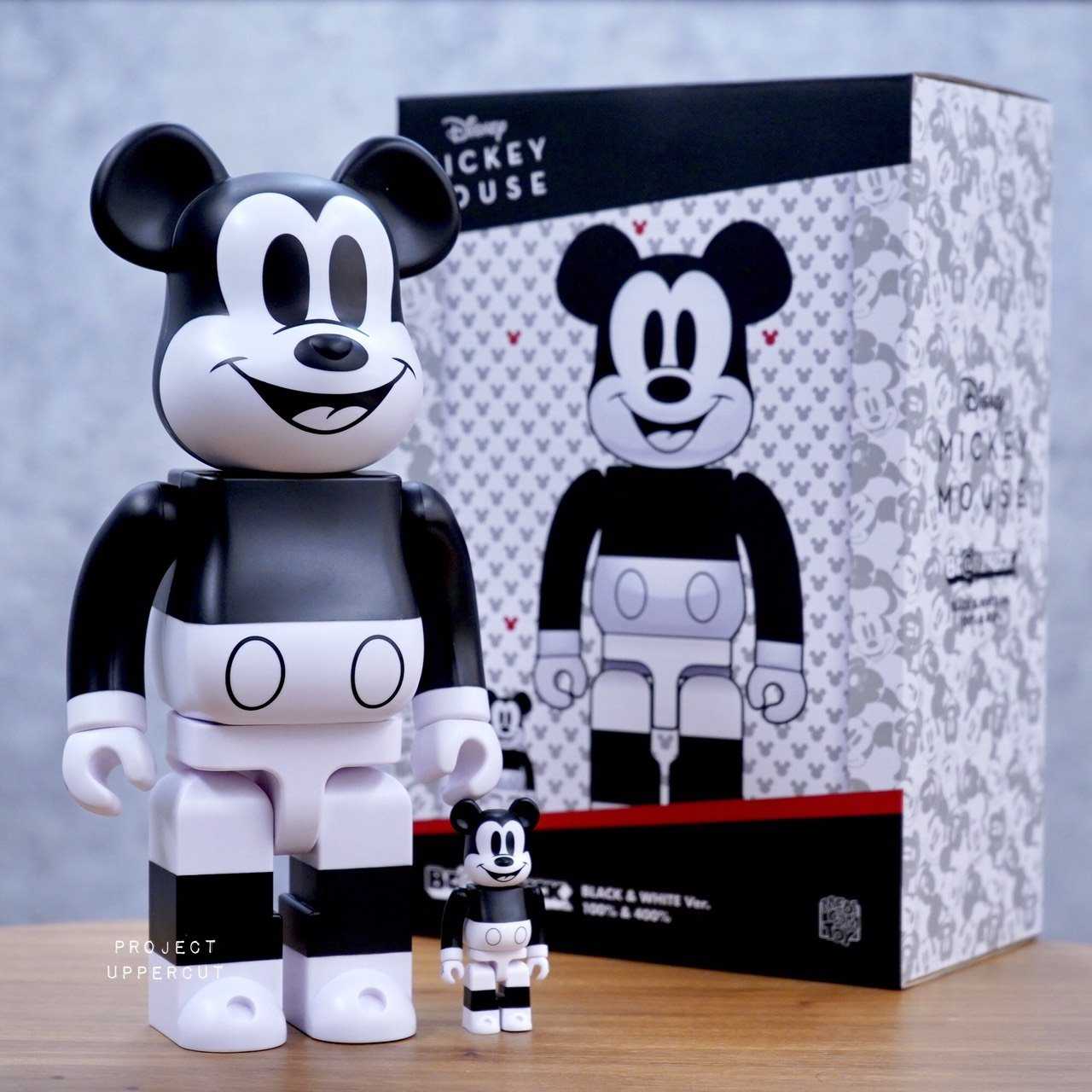 BE@RBRICK 400%+100% DISNEY - Mickey Mouse (B&W 2020 Ver.) [New]