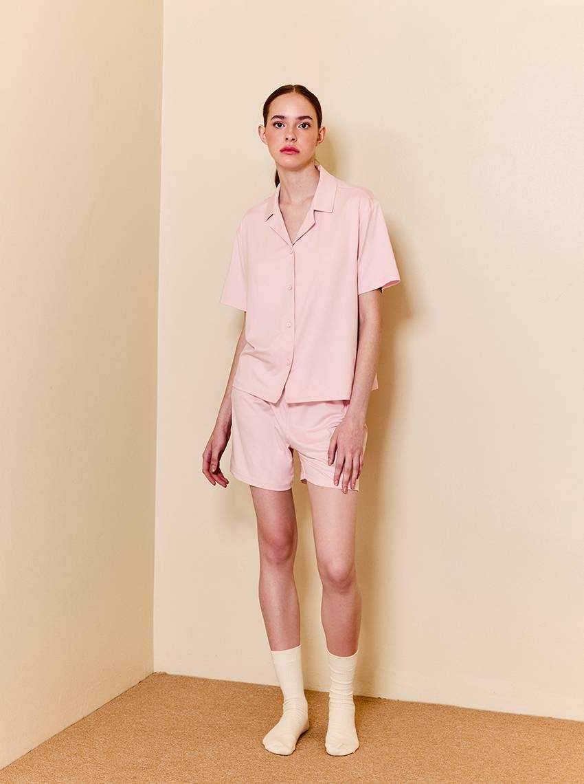 Sabina Sleepwear Nightwear เซ็ตชุดนอน รหัส SPG23004PL - สีชมพูอ่อน