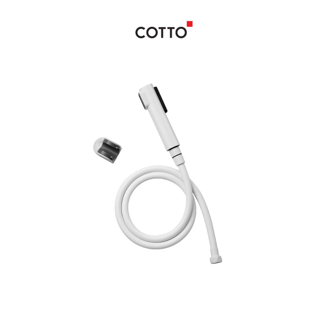 COTTO CT9915#WH(HM) ฝักบัวฉีดชำระสีขาว 2 ฟังก์ชั่น