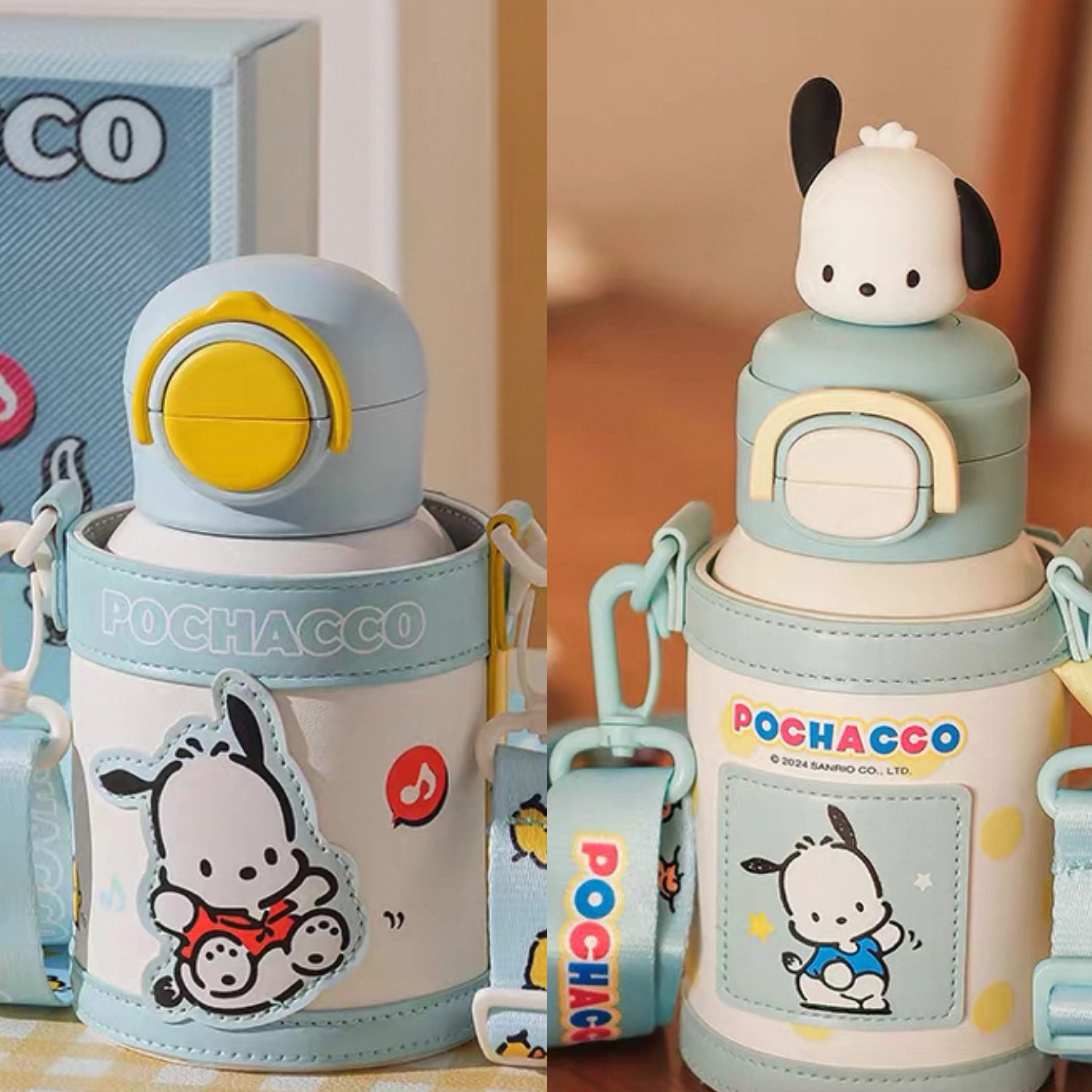 Preorder12-15วัน -(ลิขสิทธิ์แท้) Sanrio เก็บร้อนเย็น พร้อมกระเป๋า