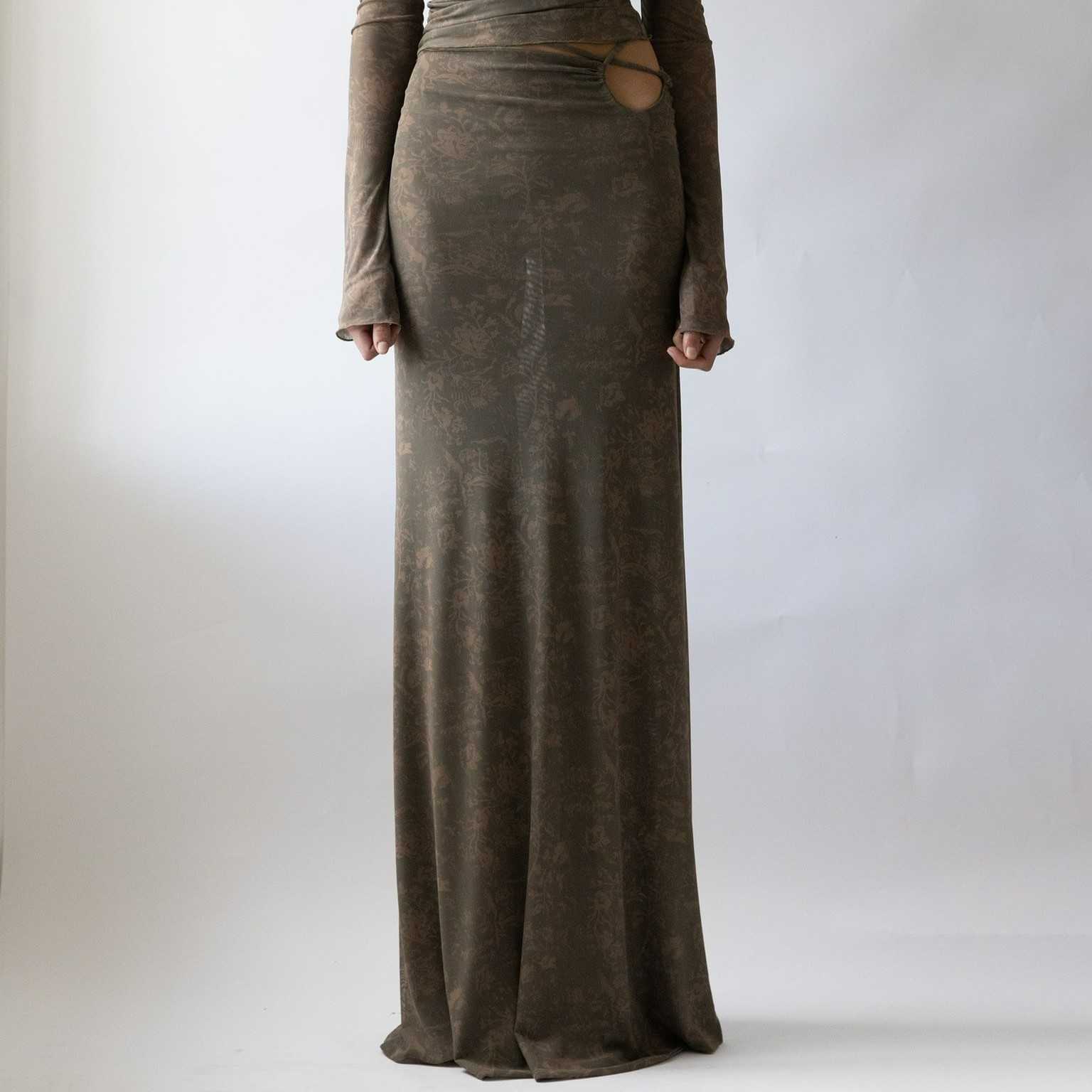 SALE Jade Cropper - REVERSIBLE MAXI SKIRT