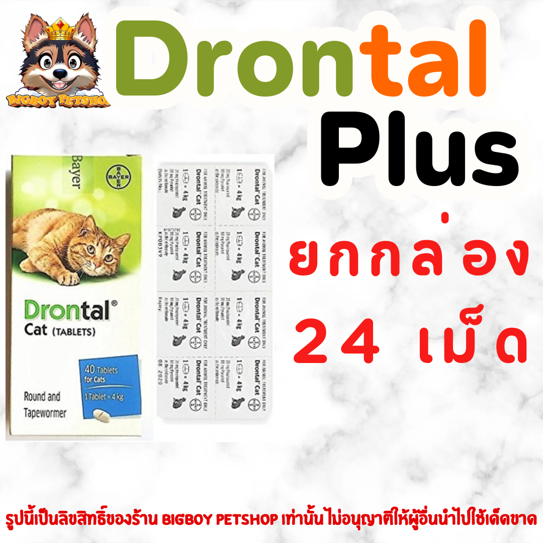 Drontal Cat 24 เม็ด (ยกกล่อง)