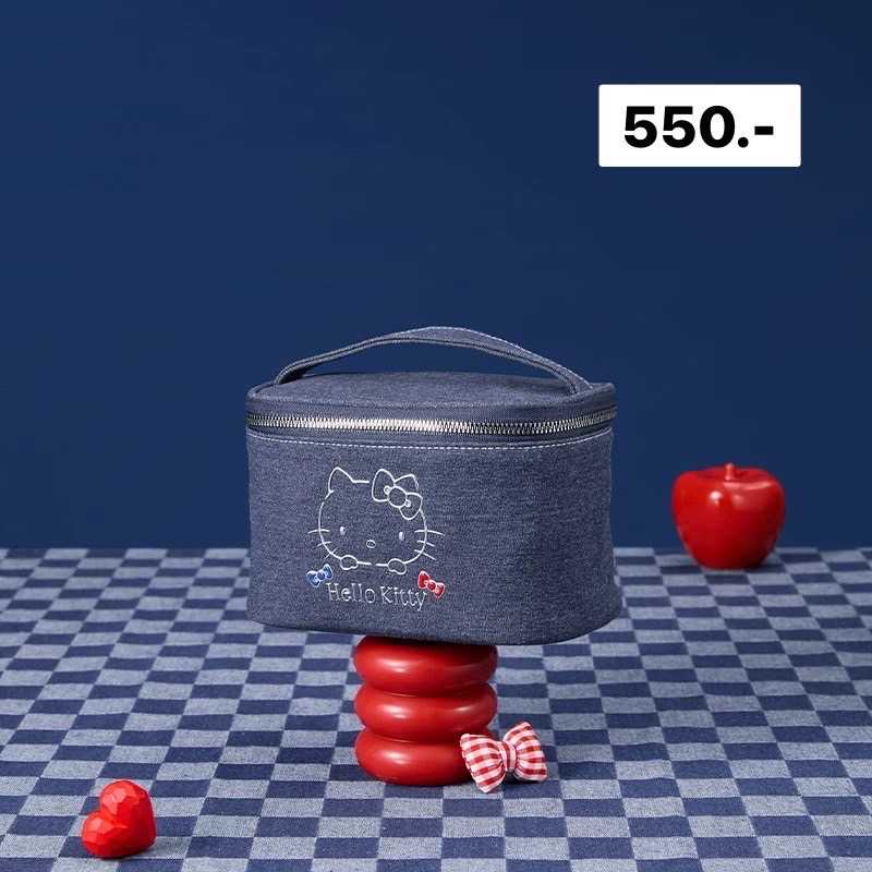  HELLO KITTY x MINISO COSMETICS DENIM JEANS BAG  ( สินค้ารุ่นนี้มีค่าจัดส่ง 40.บาท )