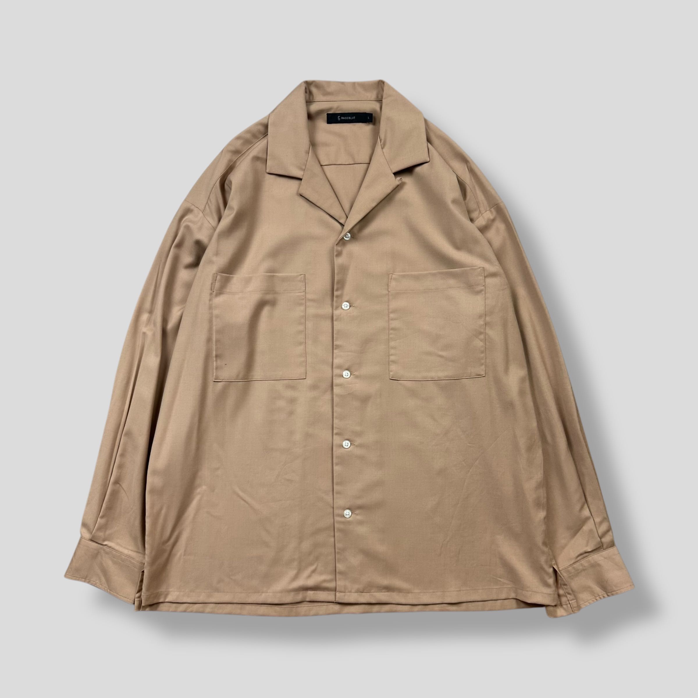 RAGEBLUE OPEN COLLAR TWO POCKET SHIRT