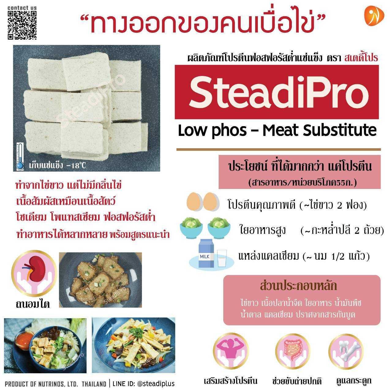 Coming Soon! สเตดี้โปร  โปรตีนนุ่ม (สำหรับปรุงอาหาร)