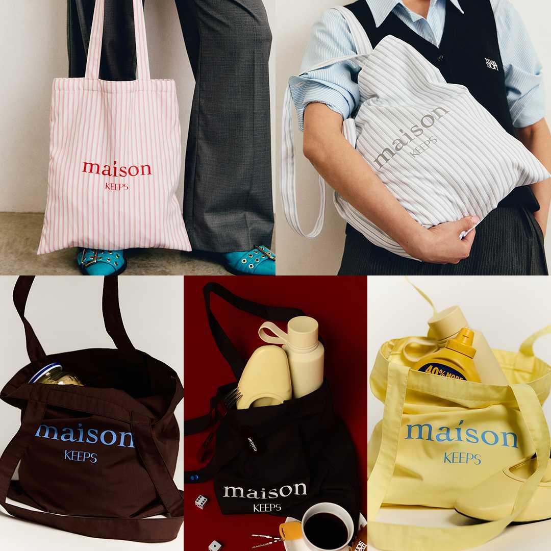 maison KEEPS | Daily Original Logo Tote Bag | Unisex | กระเป๋าผ้า