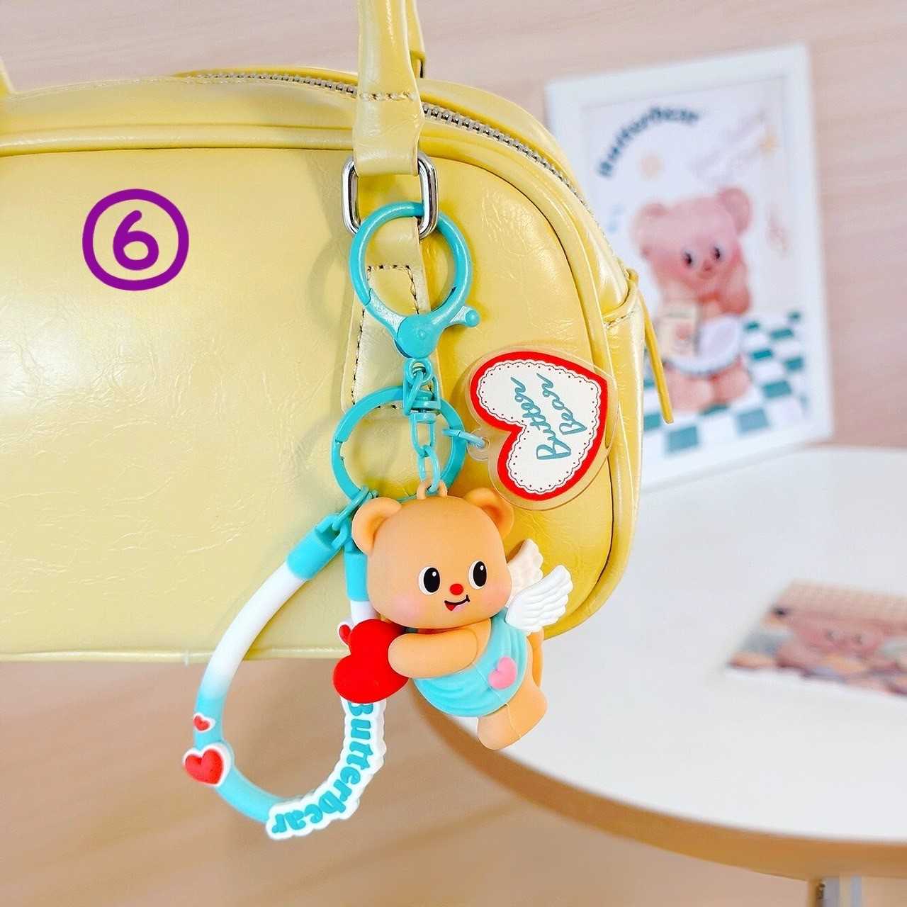 ( (SALE ) BUTTERBEAR KEYCHAIN No. 6-7-8-9-10