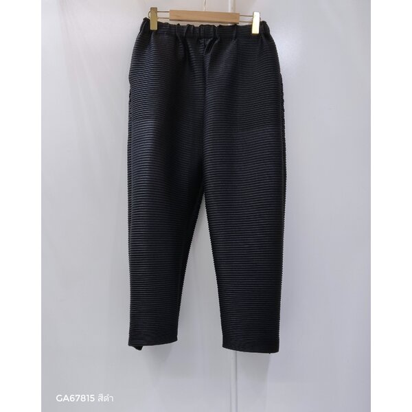 ยาว 36.5 นิ้ว 2MUAY รุ่น GA67815 กางเกงพลีทคุณภาพ STRAIGHT LEG PLEATED PANTS 8 สี FREE SIZE