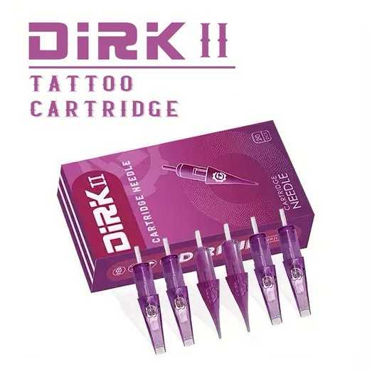 เข็มสัก DiRk II Cartridge RM ลงสี หน้าโค้ง กล่อง 10 เล่ม