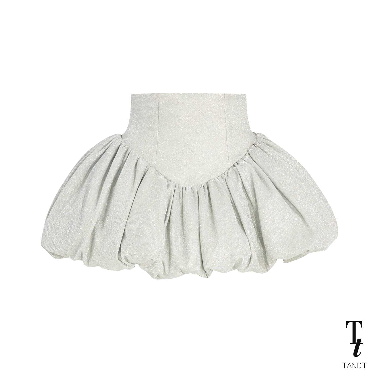 TandT - CLOUDY GREY SKORT - HIGH WAIST BALLOON SKORT
