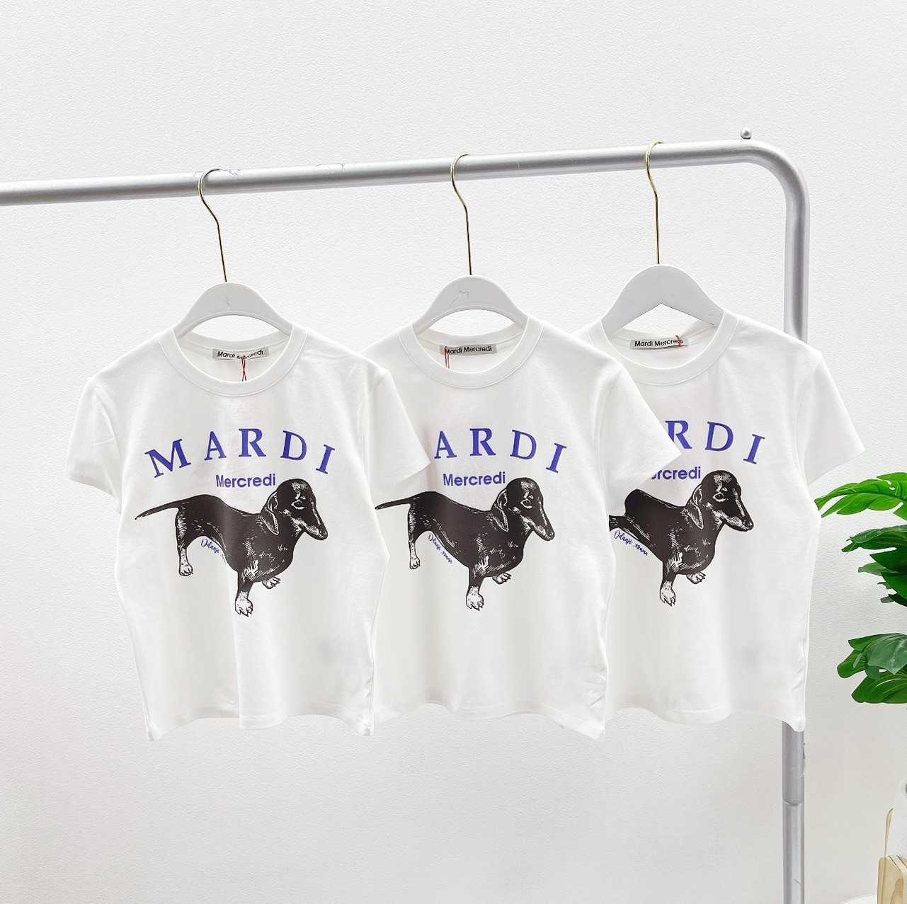Mardi Ddanji Cropped T-Shirt (ฺWhite Purple)