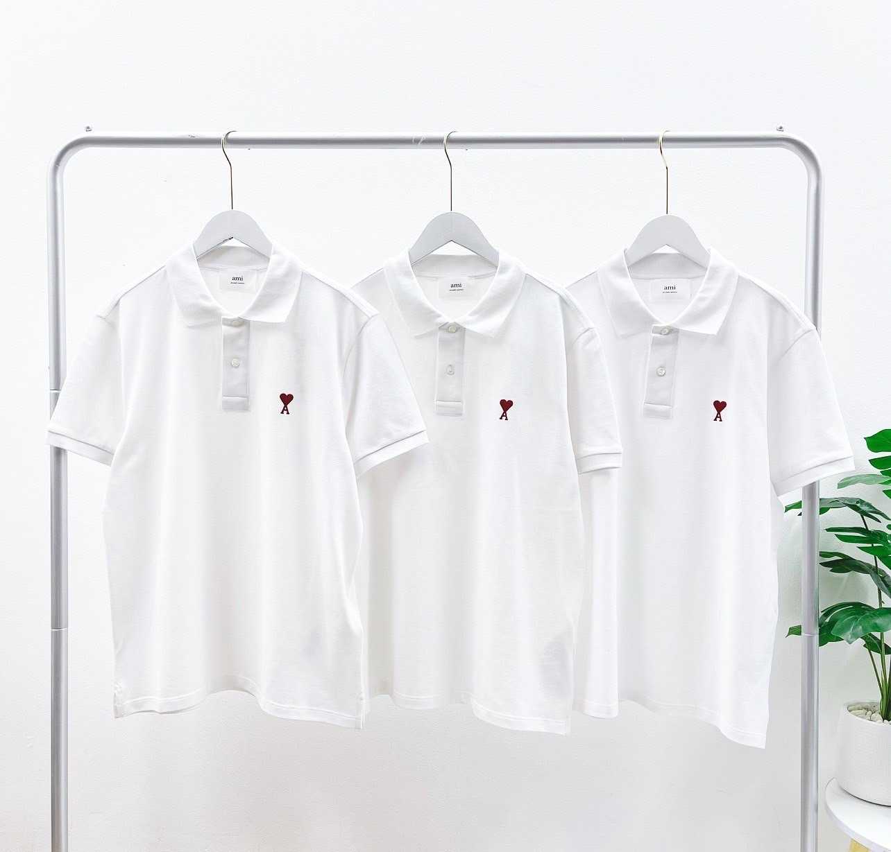 Ami Paris Polo Shirt (White)