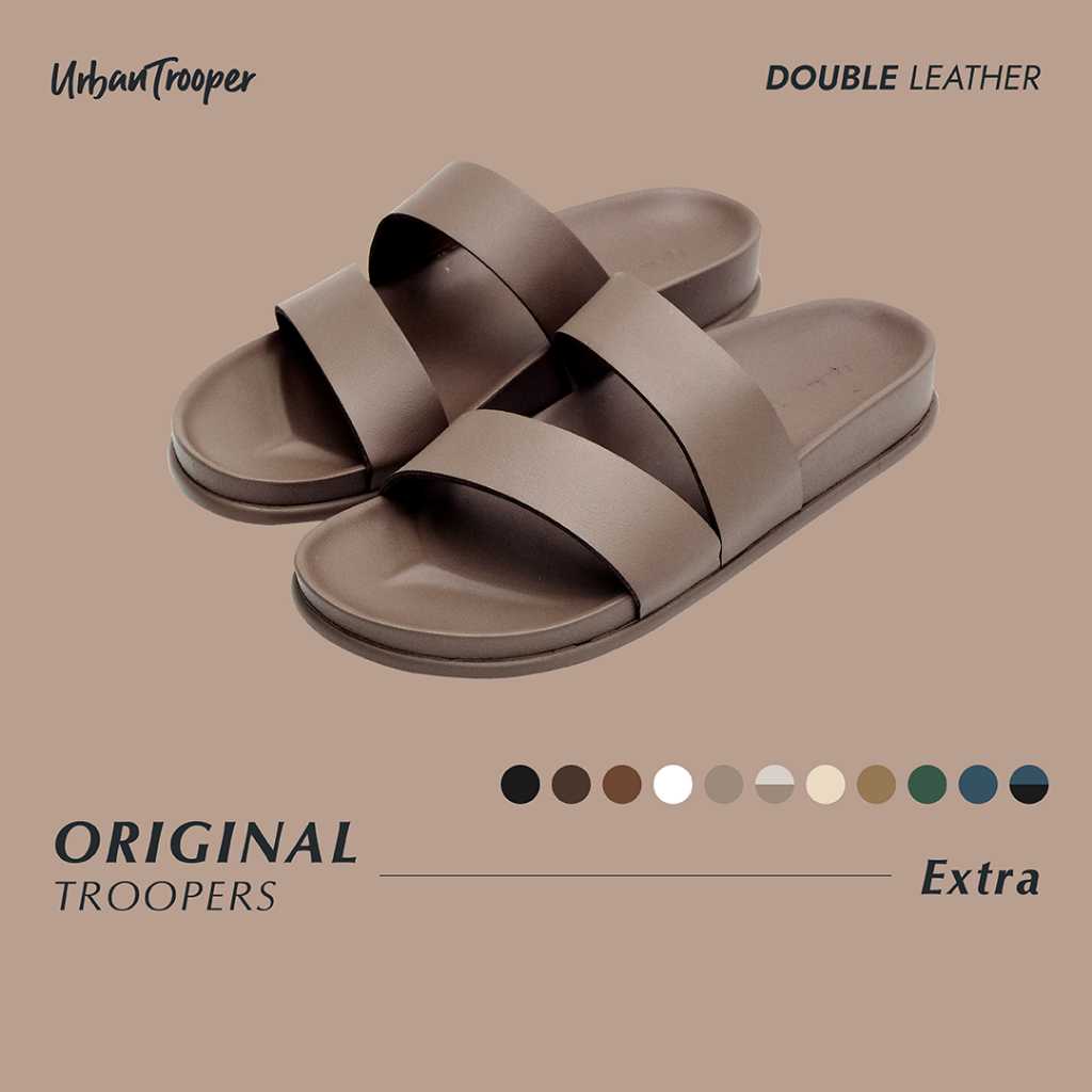 รองเท้า Urban Trooper Everyday รุ่น Original Troopers  สี Beige Brown รองเท้าเเตะ Unisex