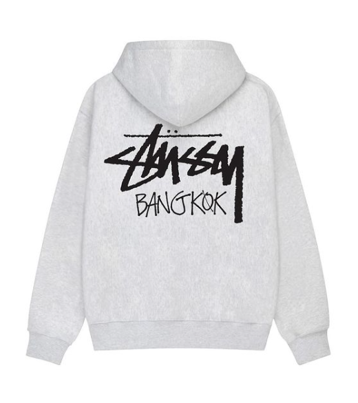 Stussy Bangkok Hoodie Grey