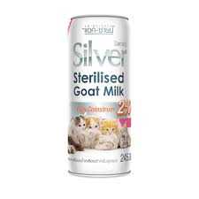 นมแพะเสริมนมนำ้เหลืองสำหรับสุนัขและลูกแมว 245 มล sterilised goat milk plus colostrum