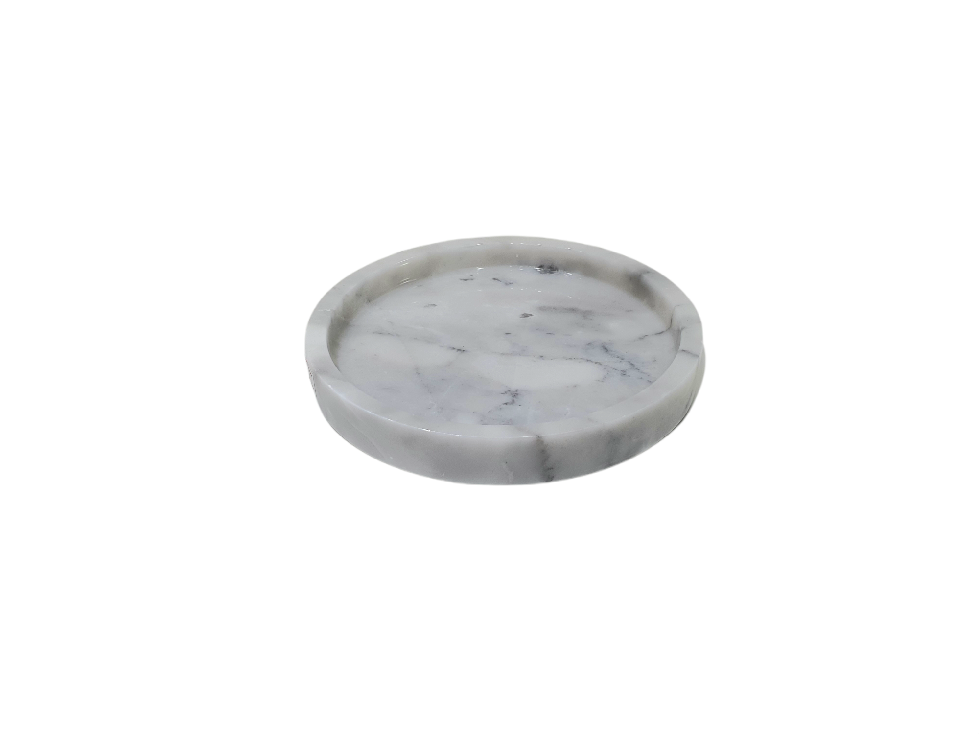 Tray, Marble, White, 15 CM.