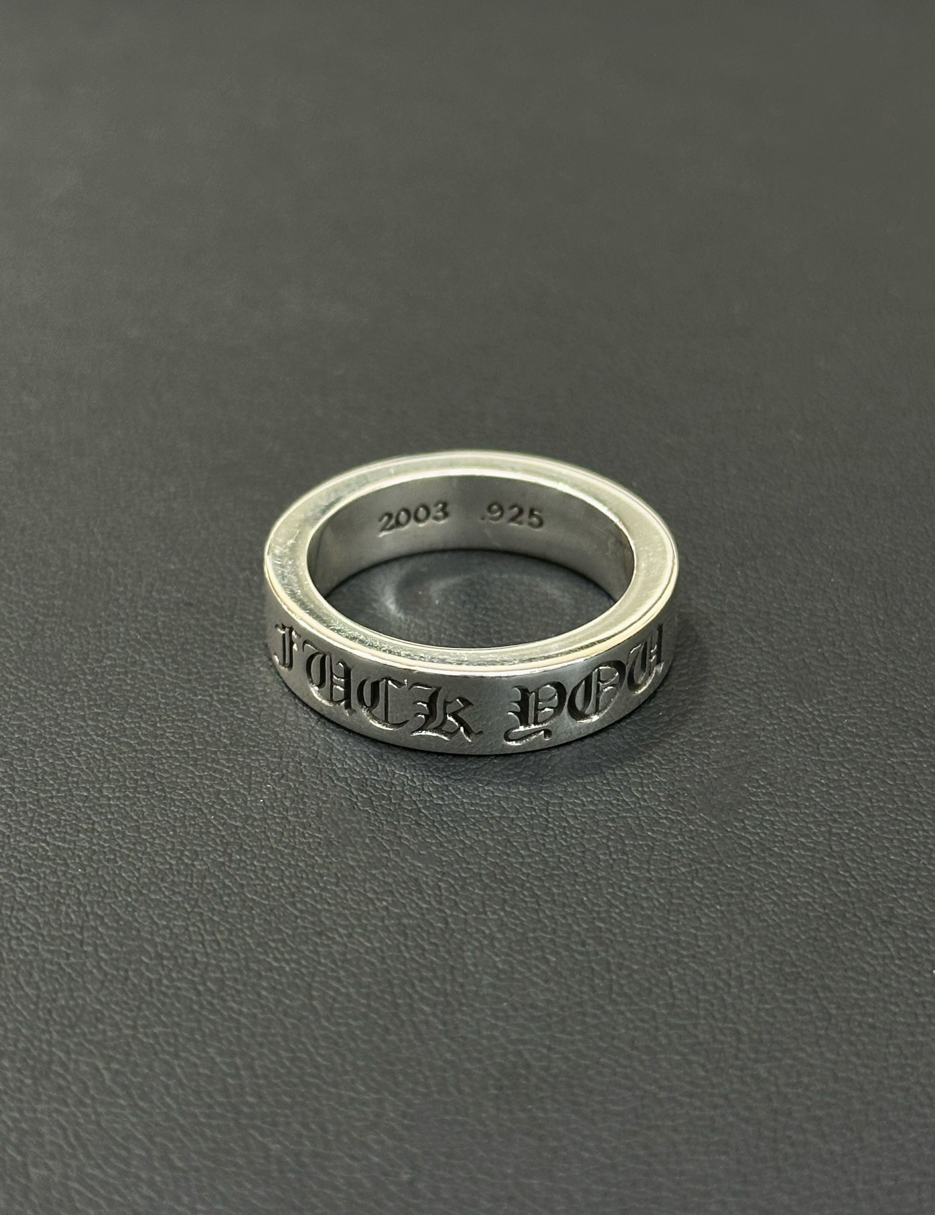 Chrome Hearts F You Ring