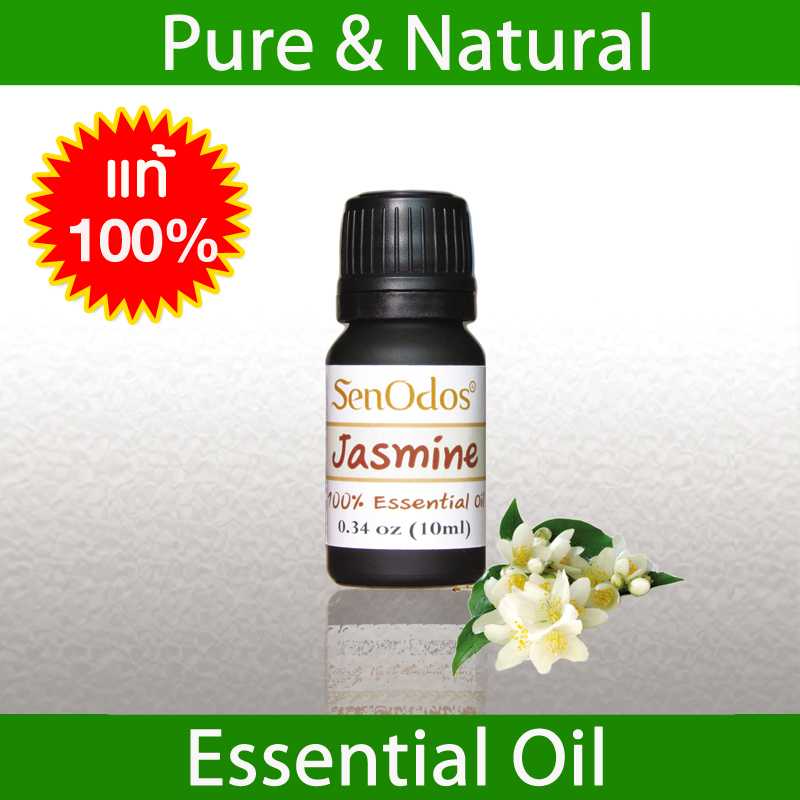 น้ำมันหอมระเหยแท้ 100%  กลิ่นมะลิ  Jasmine 100% Pure Essential Oil 10 ml.