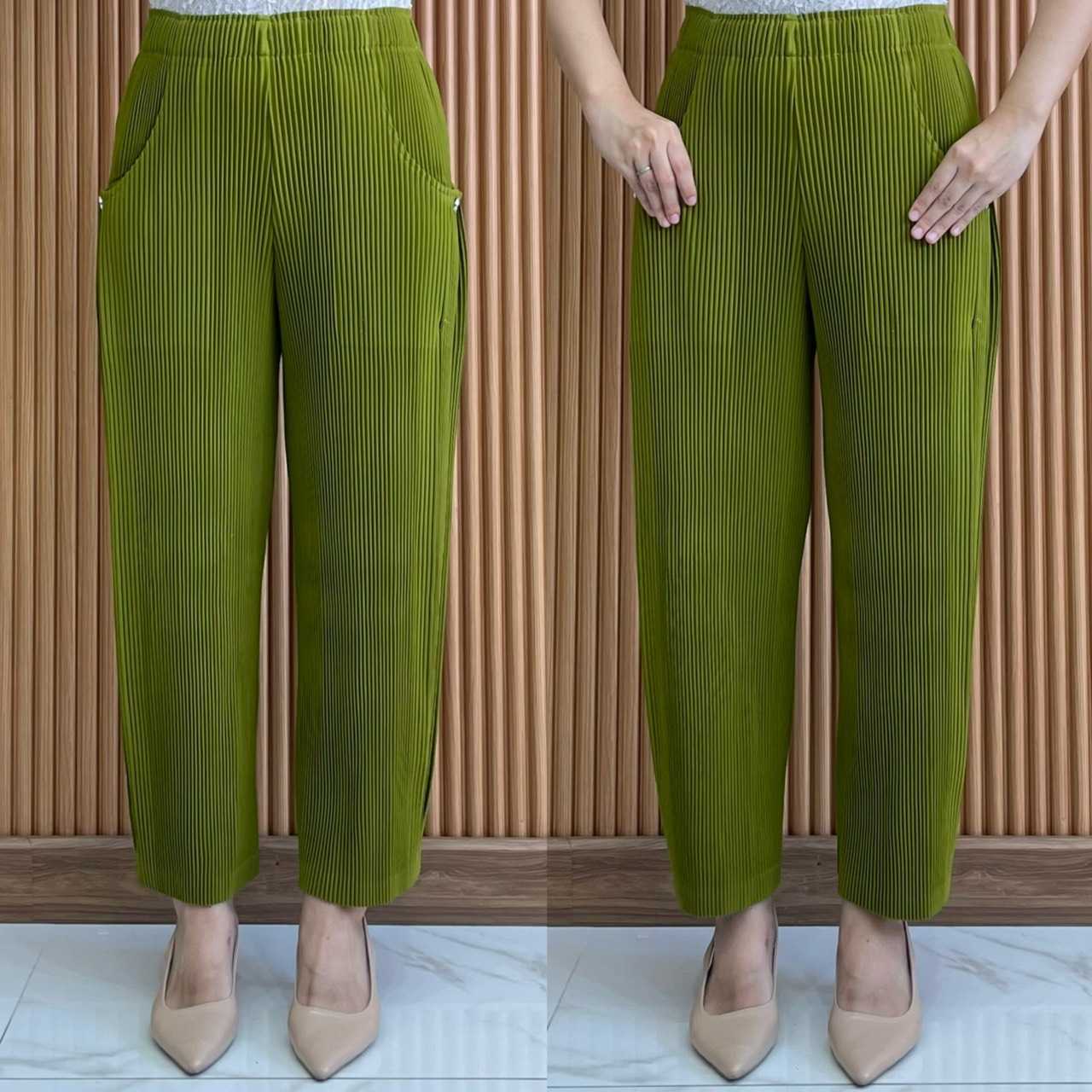 PleatByNisa A836 กางเกงอัดพลีทผ้าพรีเมียม เนื้อผ้าคุณภาพ Polyester100%