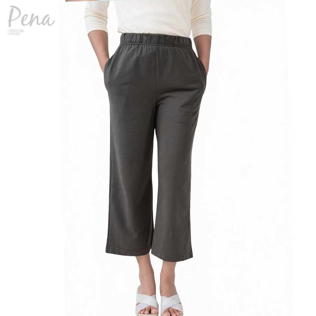 Pena House กางเกงสีเบสิค เอวยางยืด ขายาว 5 ส่วน  รุ่น PSPL001