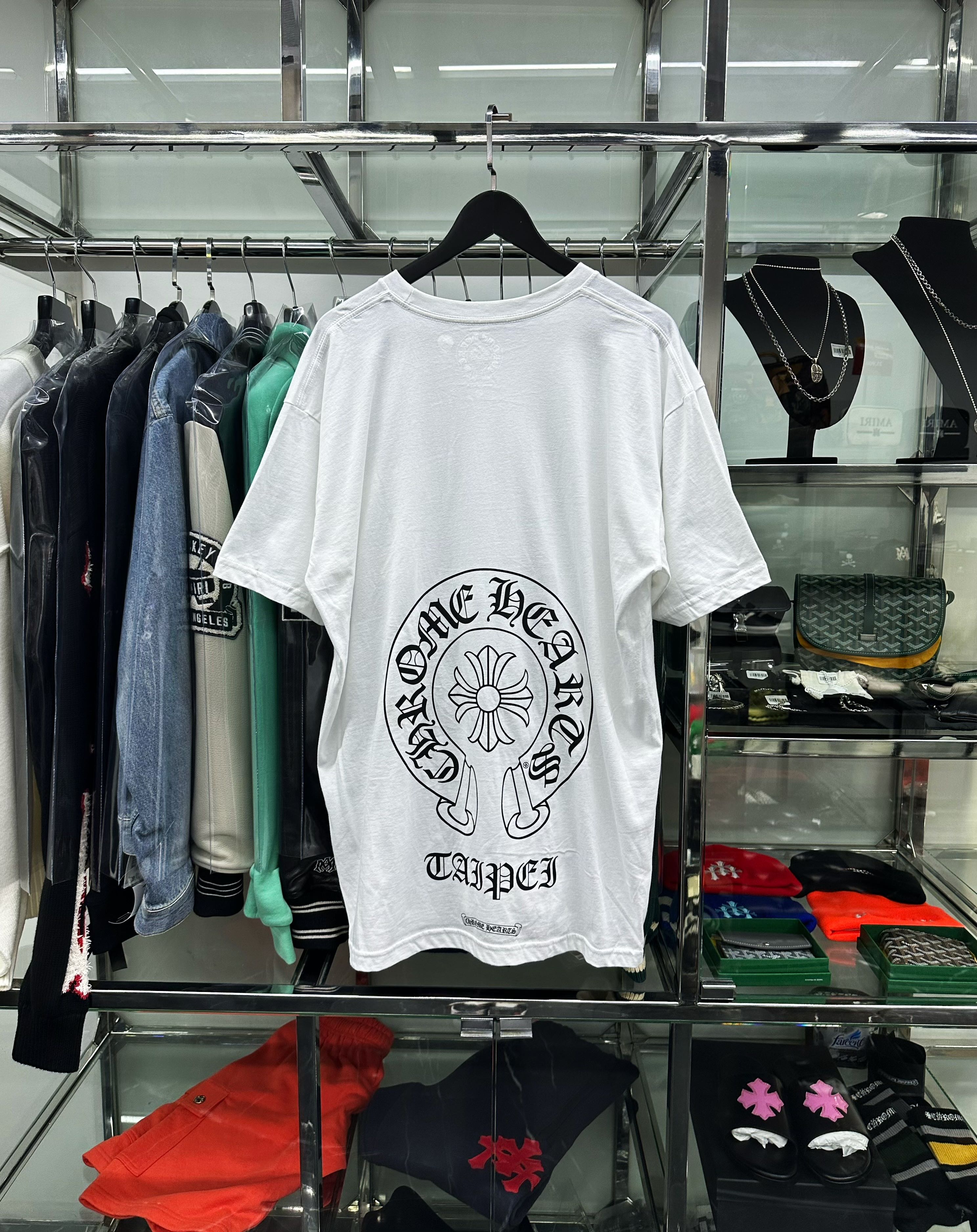 Chrome Hearts Taipei Horseshoe White Tee