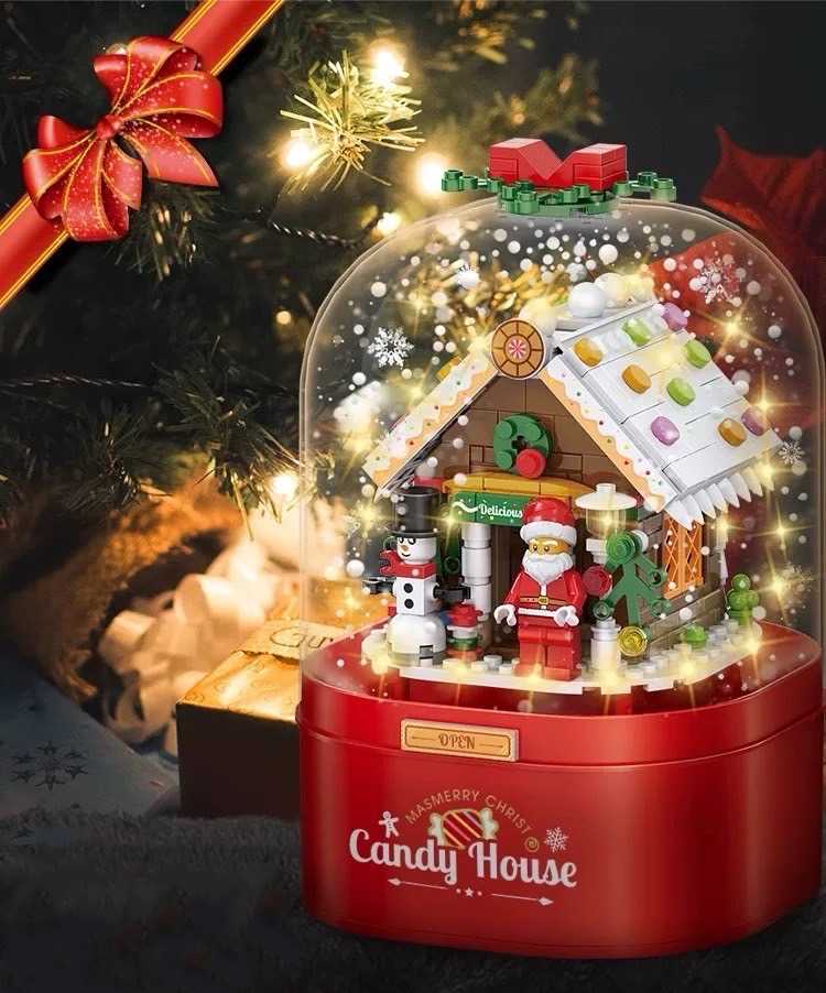 X'MAS LEGO CHRISTMAS SANTA AND RAINDEER 