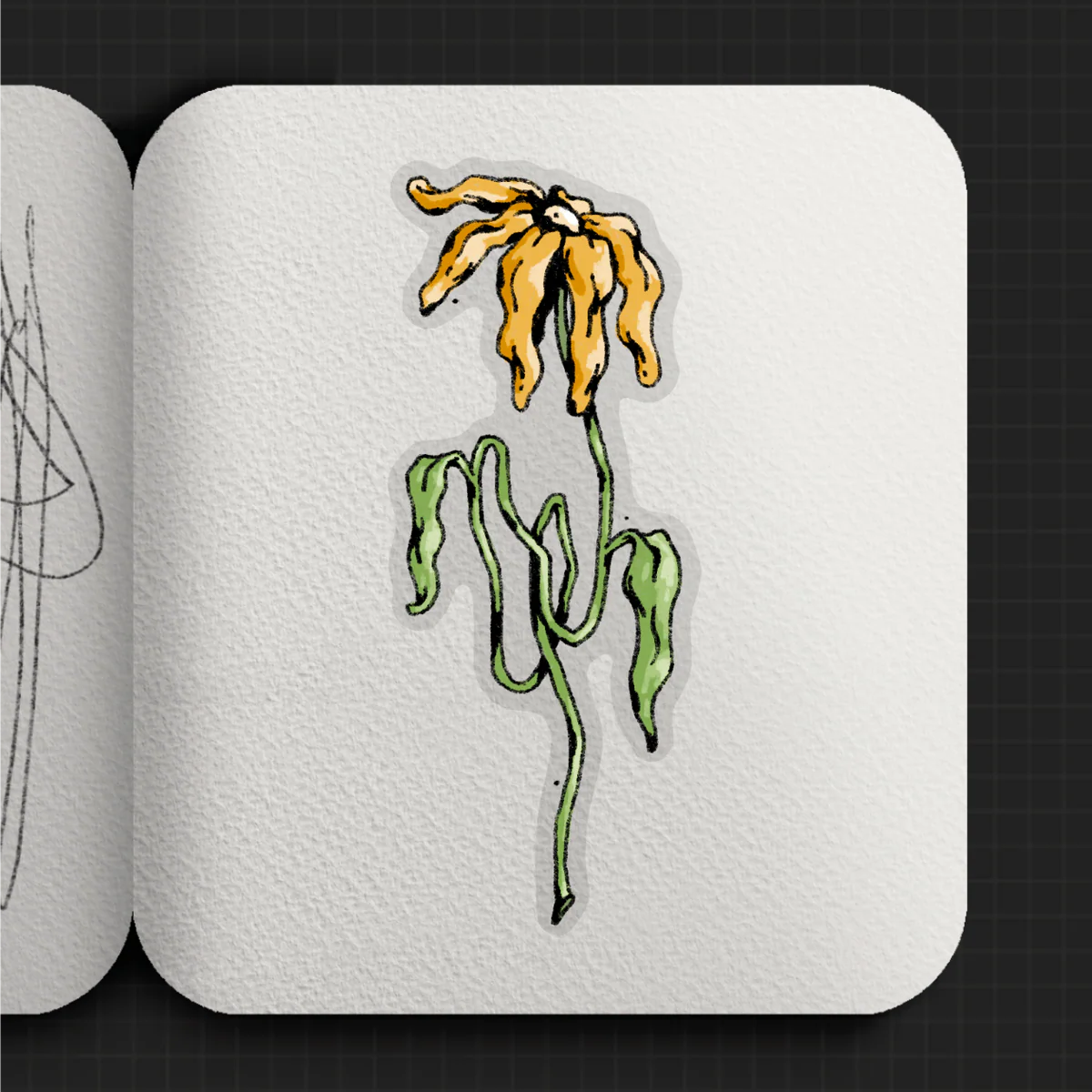 ‘Yellow Flower’ Sticker