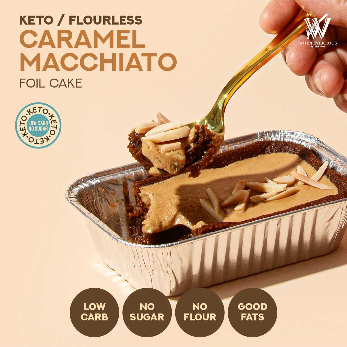 [PRE-ORDER] [KETO] Flourless Coffee Almond Cake