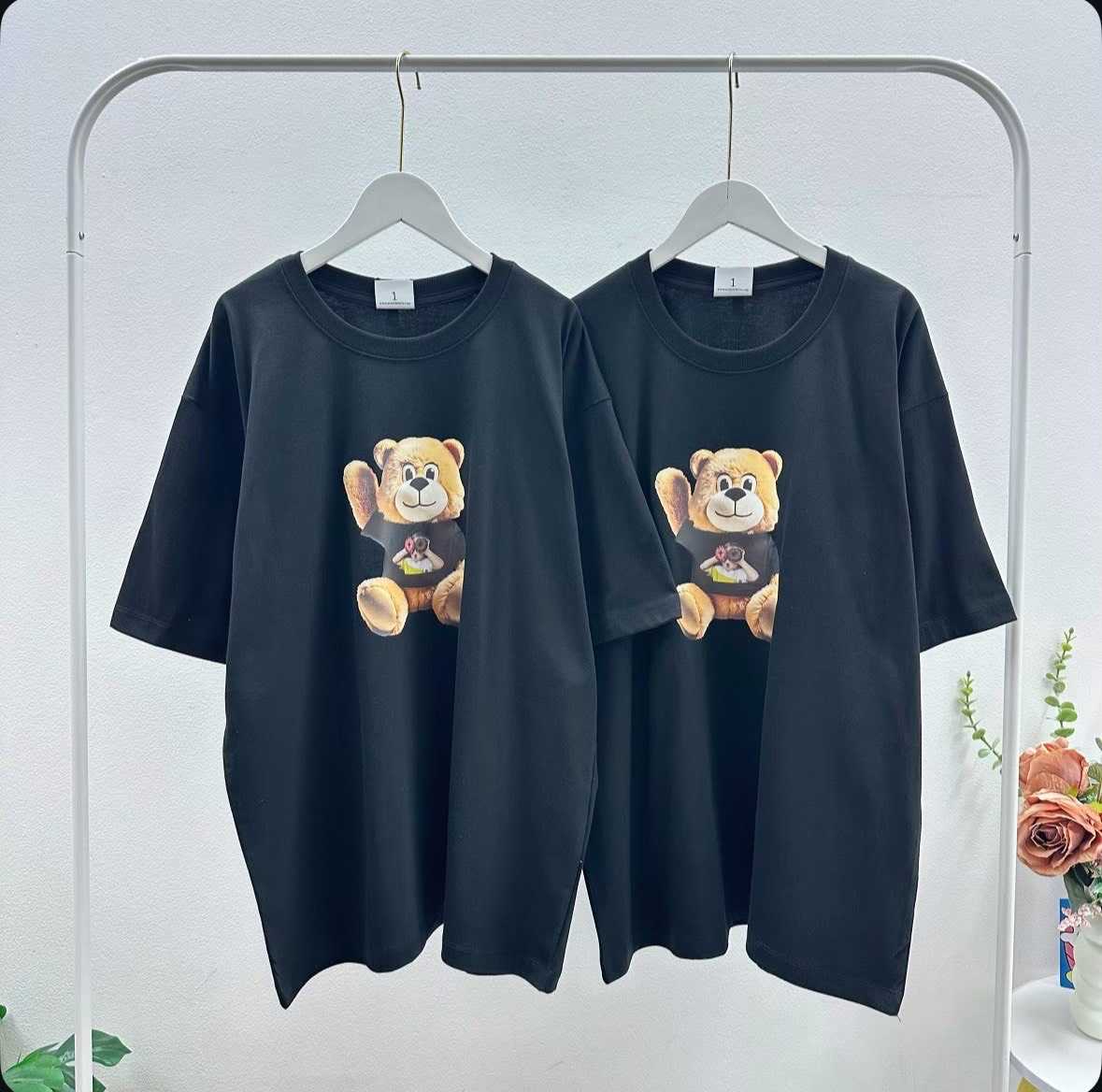 พร้อมส่ง  ADLV Teddy Bear T-Shirt ( Black )