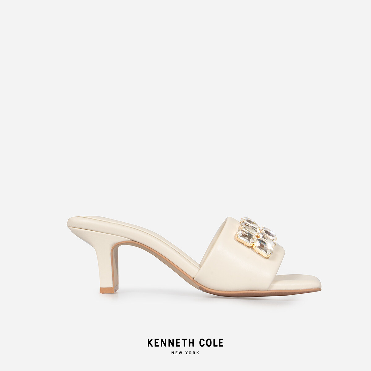 KENNETH COLE รองเท้าส้นสูงผู้หญิง รุ่น GEMMA CREAM สีครีม ( HEL - RS91029LE-270 )