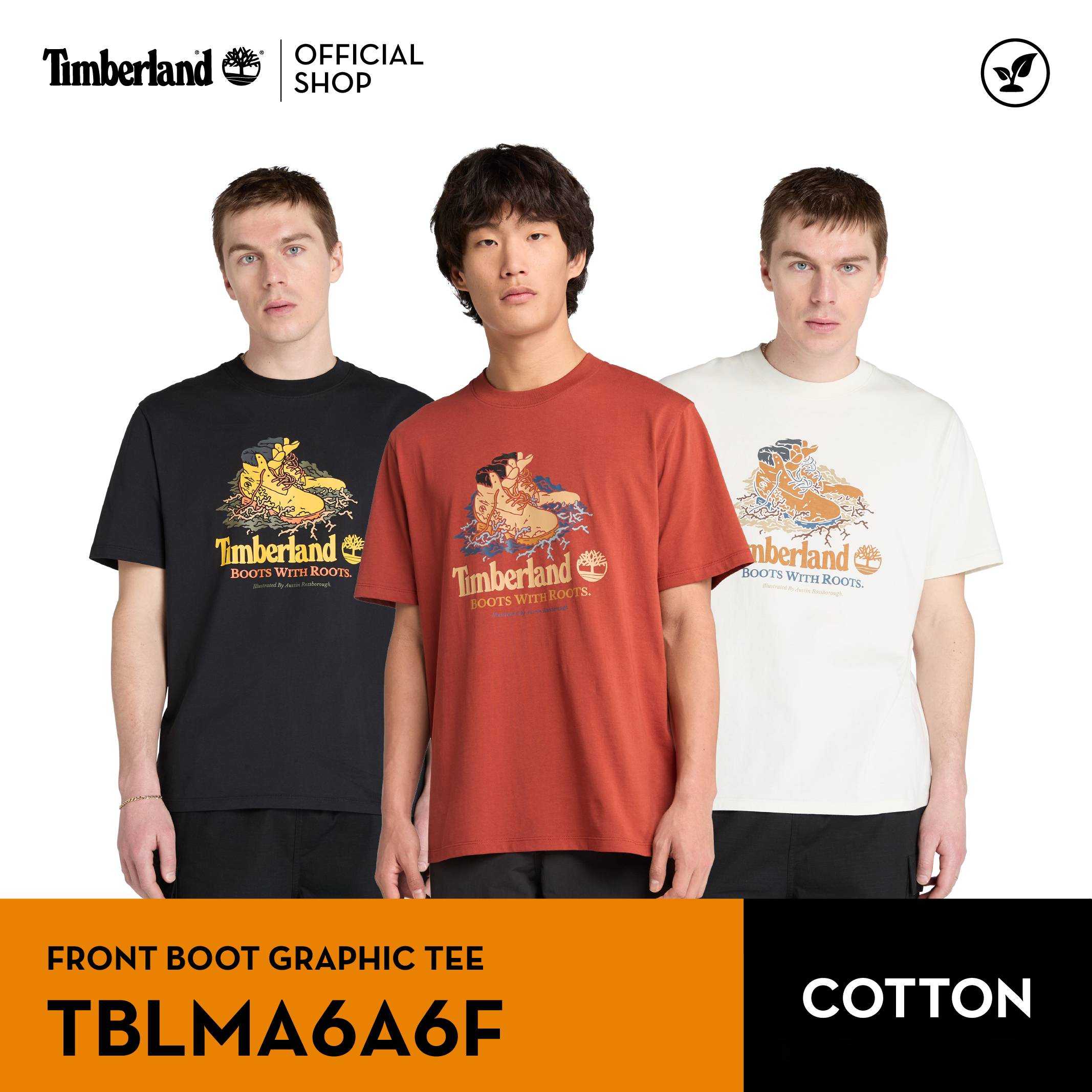 Timberland Men’s FRONT BOOT GRAPHIC TEE เสื้อยืด (TBLMA6A6F)
