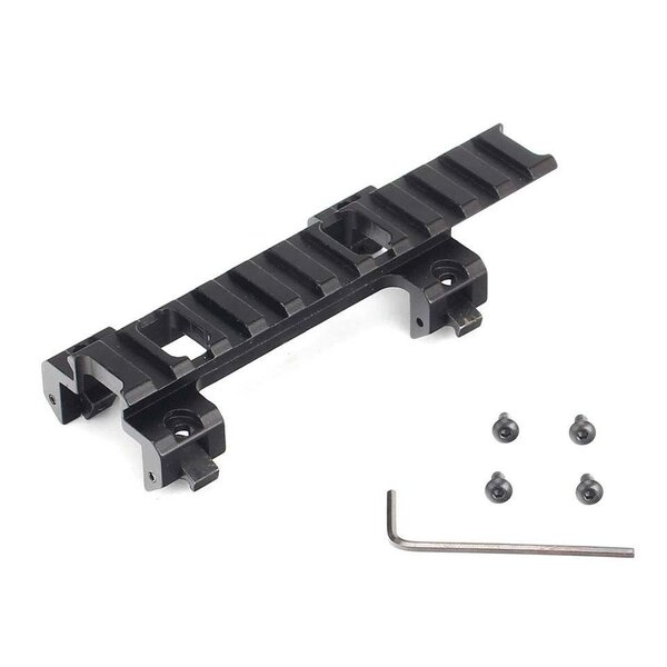 รางติดอุปกรณ์ รางmp5 ขนาดยาว 4.5 นิ้ว รางเสริมสำหรับติดอุปกรณ์ สำหรับ HK33 หรือ MP5