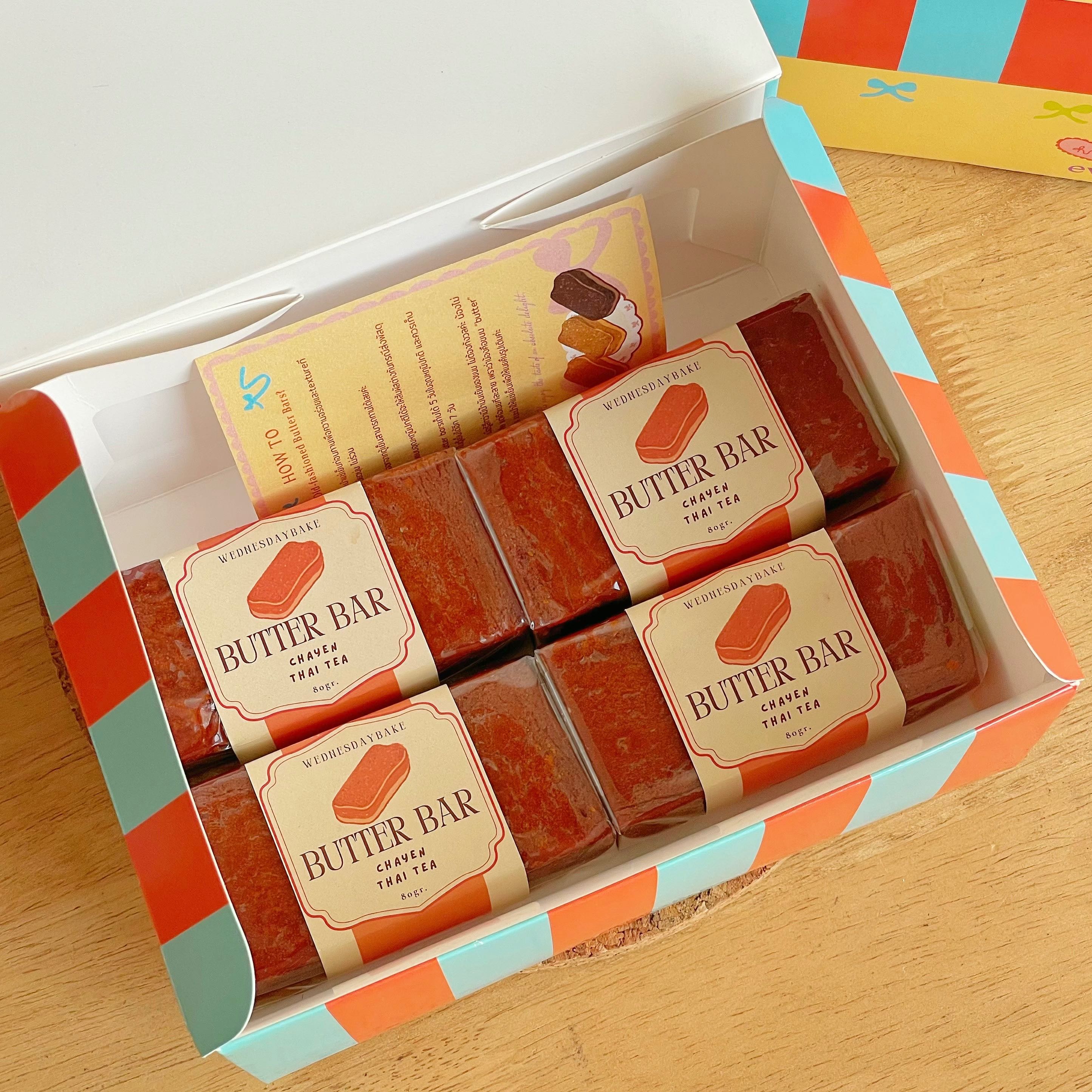 Butter Bars รส Cha-yen Thai Tea กล่อง 4ชิ้น