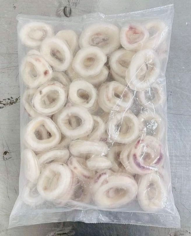 หมึกวงติดหนัง ถุงใส