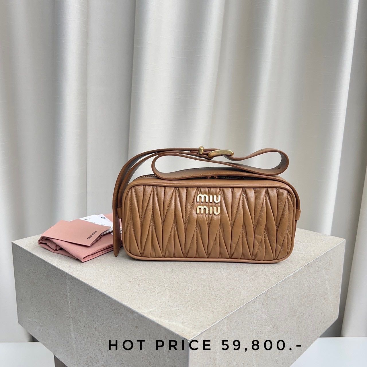 Miumiu leather Shoulder bag / Caramel