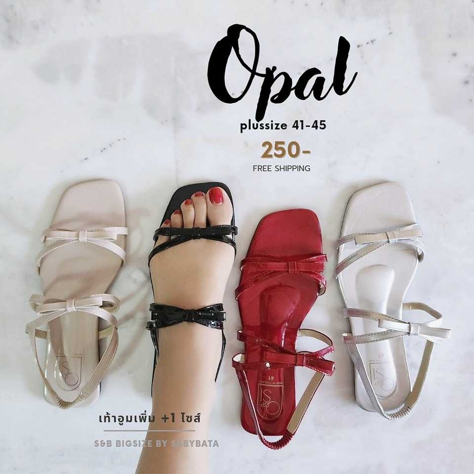 รองเท้ารัดส้น ไซส์ใหญ่ Opal 41-45 ♥️ รัดส้น ♥️  Bigsize Plussize