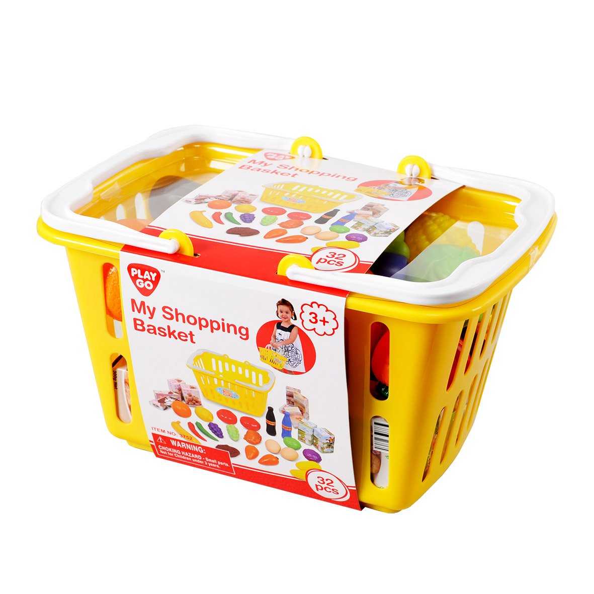 Playgo ของเล่นเสริมพัฒนาการ ตระกร้าช็อปปิ้งพร้อมอาหาร (PG-3752)