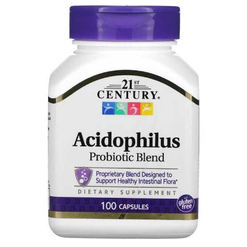 Acidophilus Probiotic Blend, 100 capsules แอซิโดฟิลัส โพรไบโอติก เบลนด์ 100 แคปซูล มี 4 สายพันธุ์