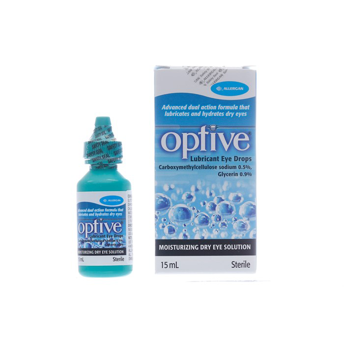 Optive UD Lubricant Eye Drops Preservative-Free For Sensirive Eyes  0.4 ml. x 30 หลอด