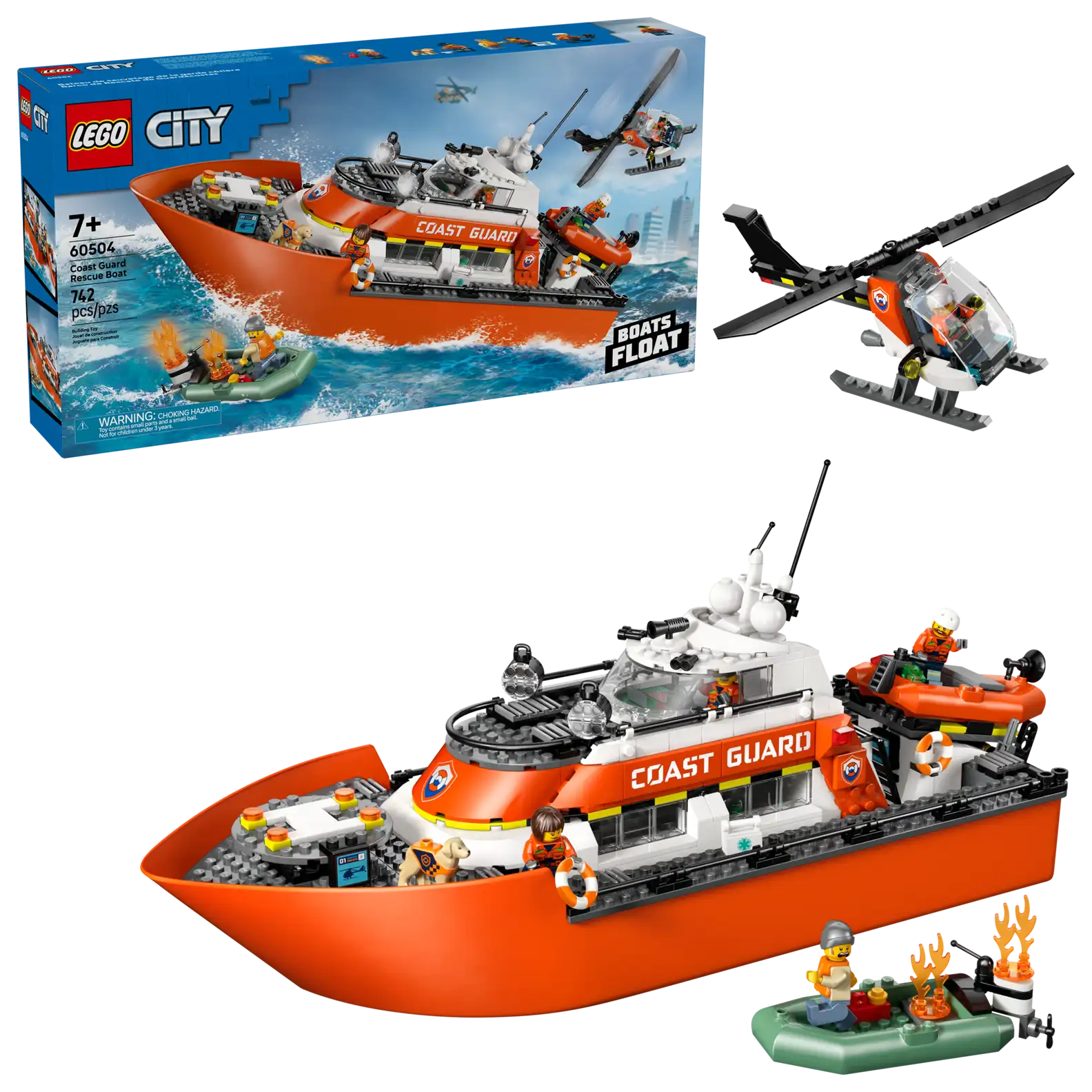 LEGO 60504-COAST GUARD RESCUE BOAT&HELICOPTER(สินค้าซื้อแล้วไม่รับเปลี่ยนคืน)