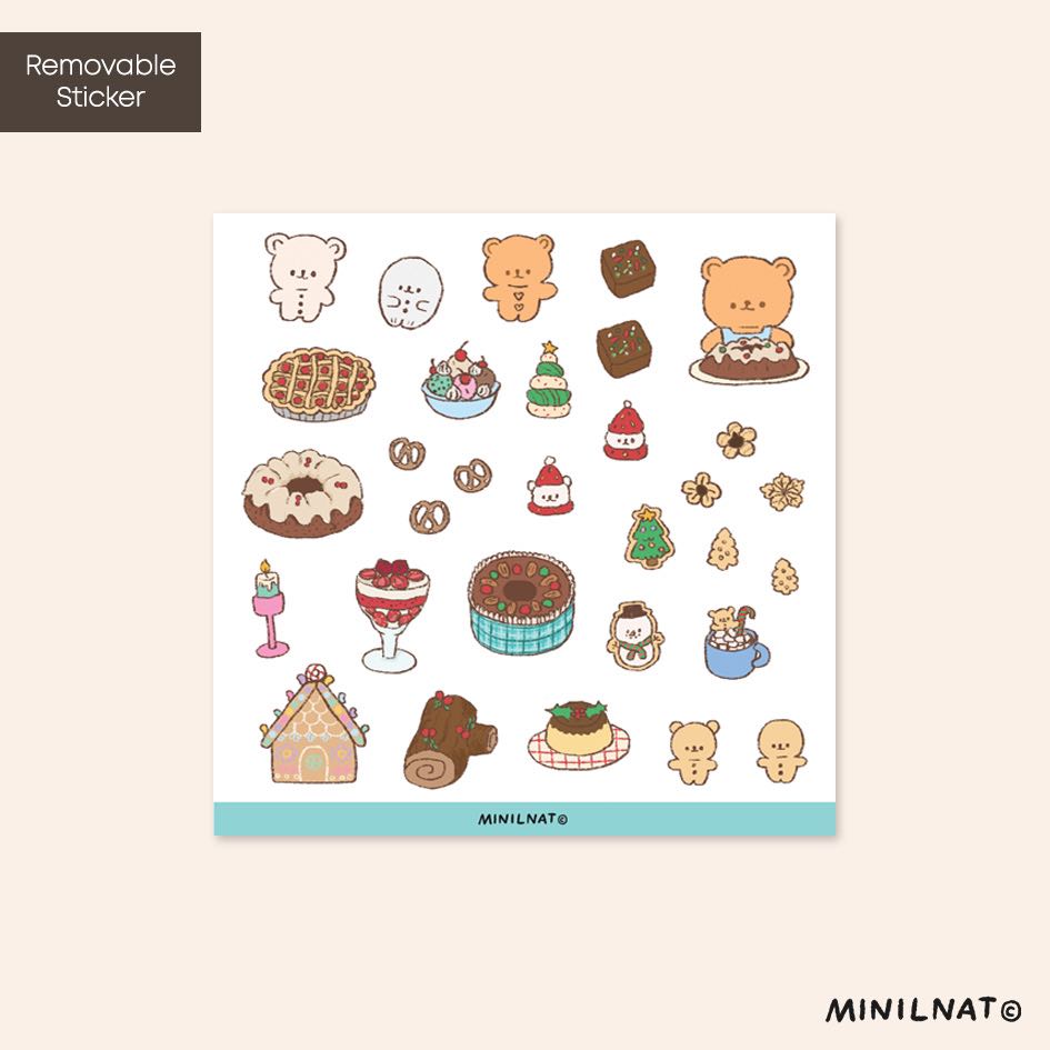 Sticker - Christmas Dessert 