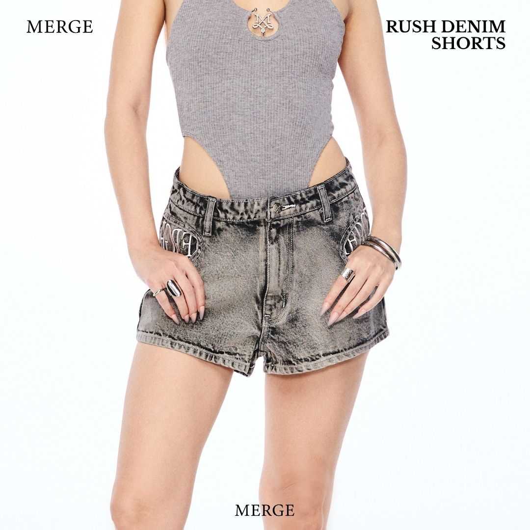 Merge Official - Rush Denim Shorts (พร้อมส่ง)