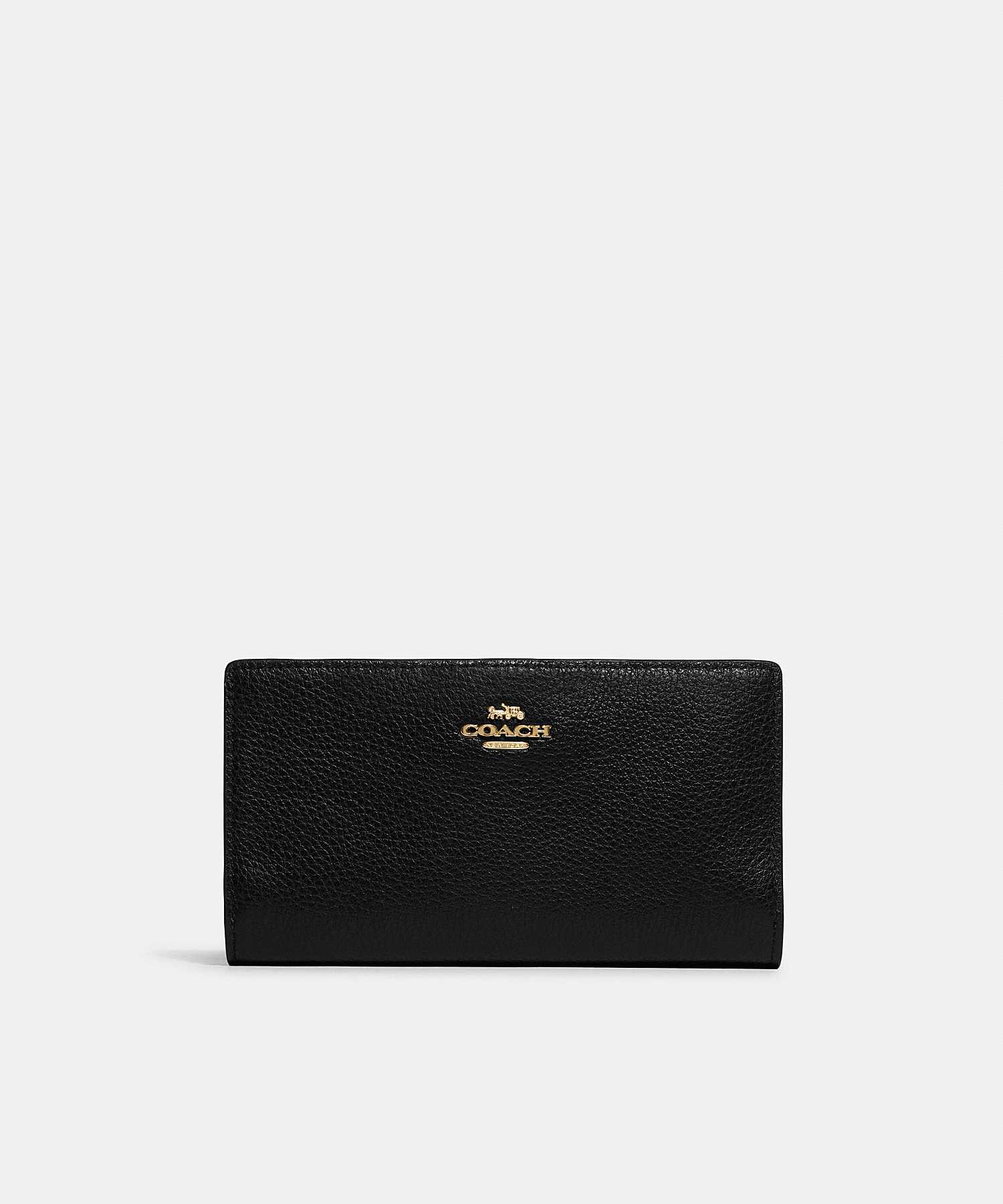 COACH SLIM ZIP WALLET C8329 IMBLK