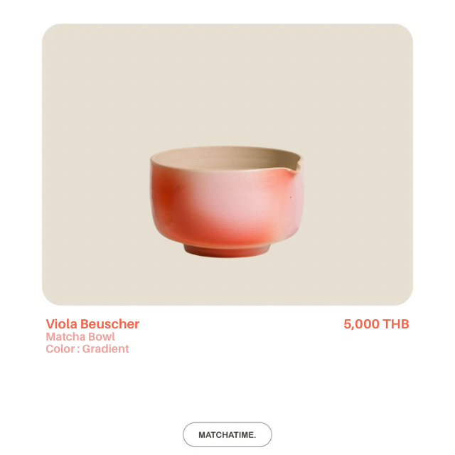 Viola Beuscher Matcha bowl - Gradient