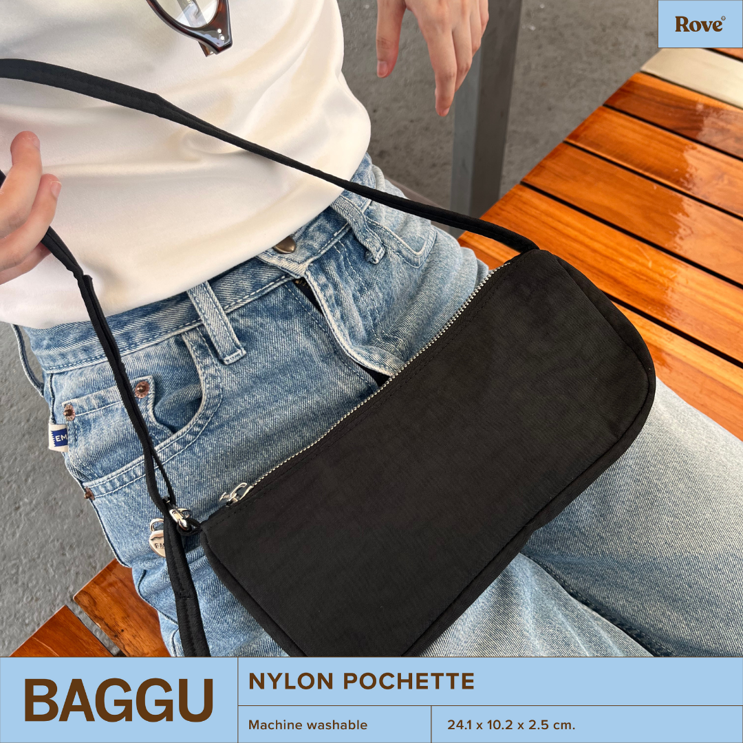 BAGGU Nylon Pochette - Black