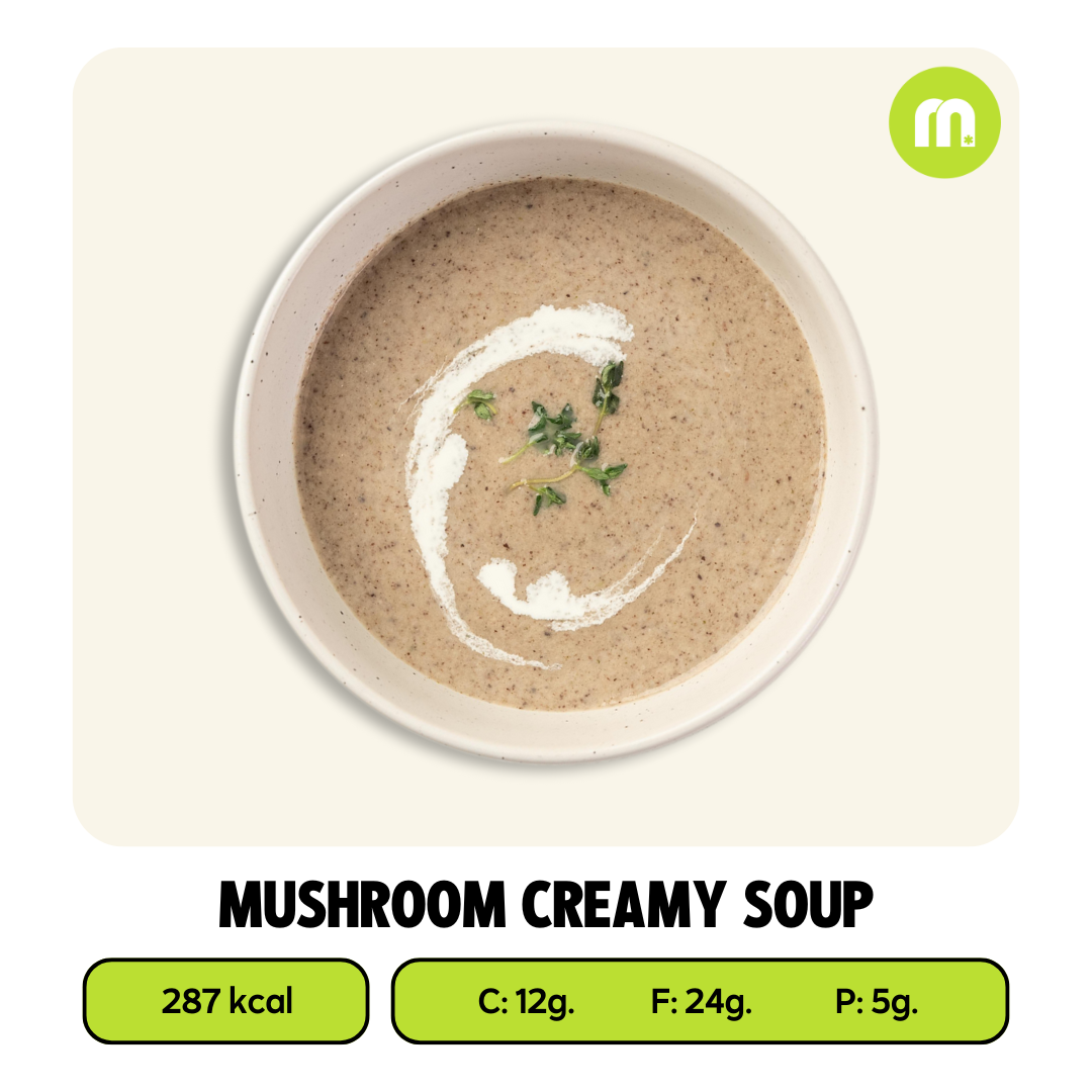 ซุปครีมเห็ด (Mushroom Creamy Soup with Truffle Oil)
