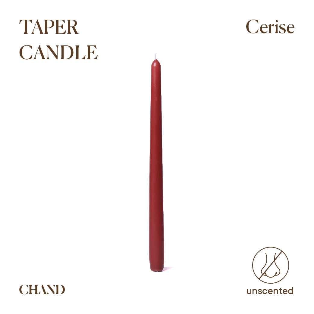 Cerise Taper Candle