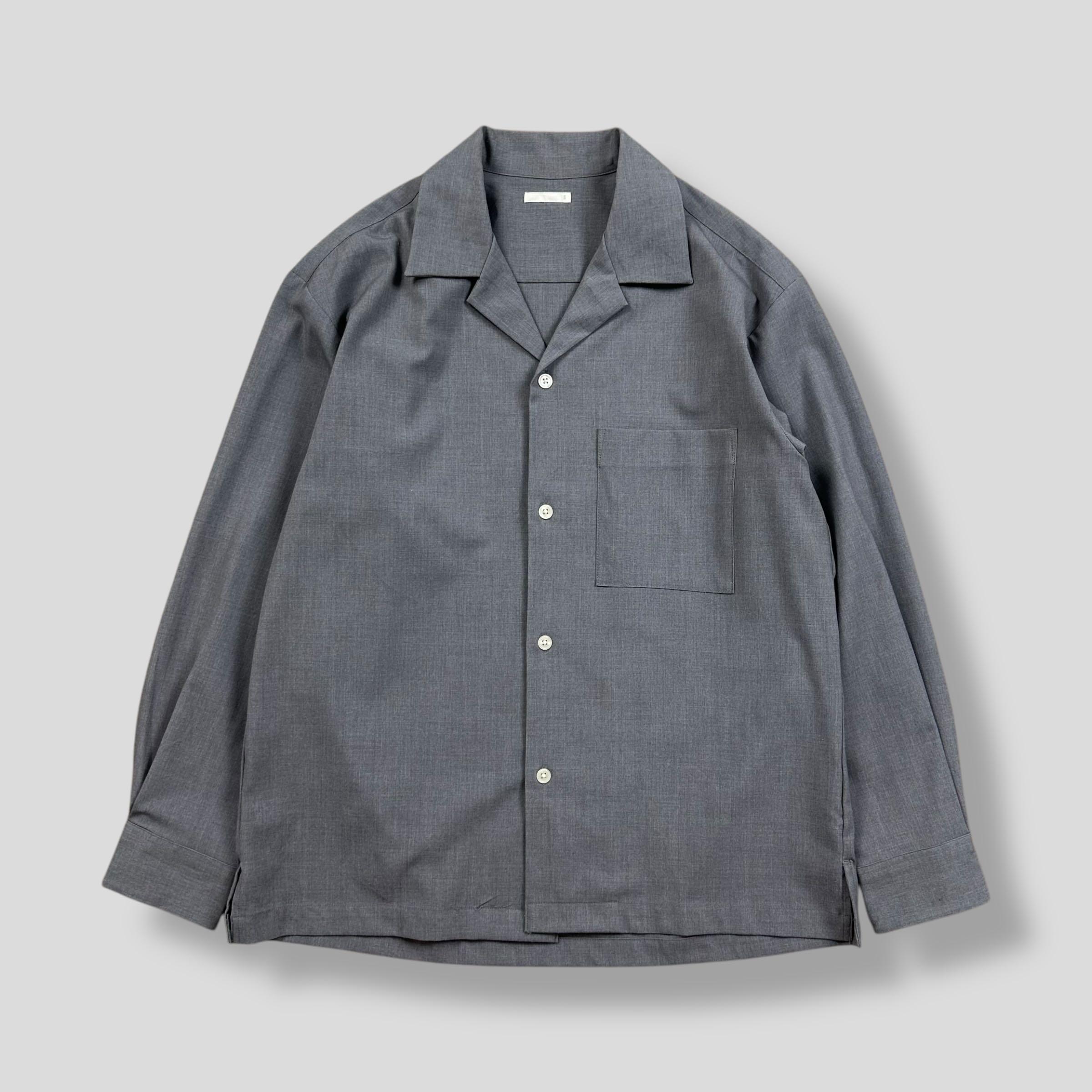 GU OPEN COLLAR POCKET SHIRT 